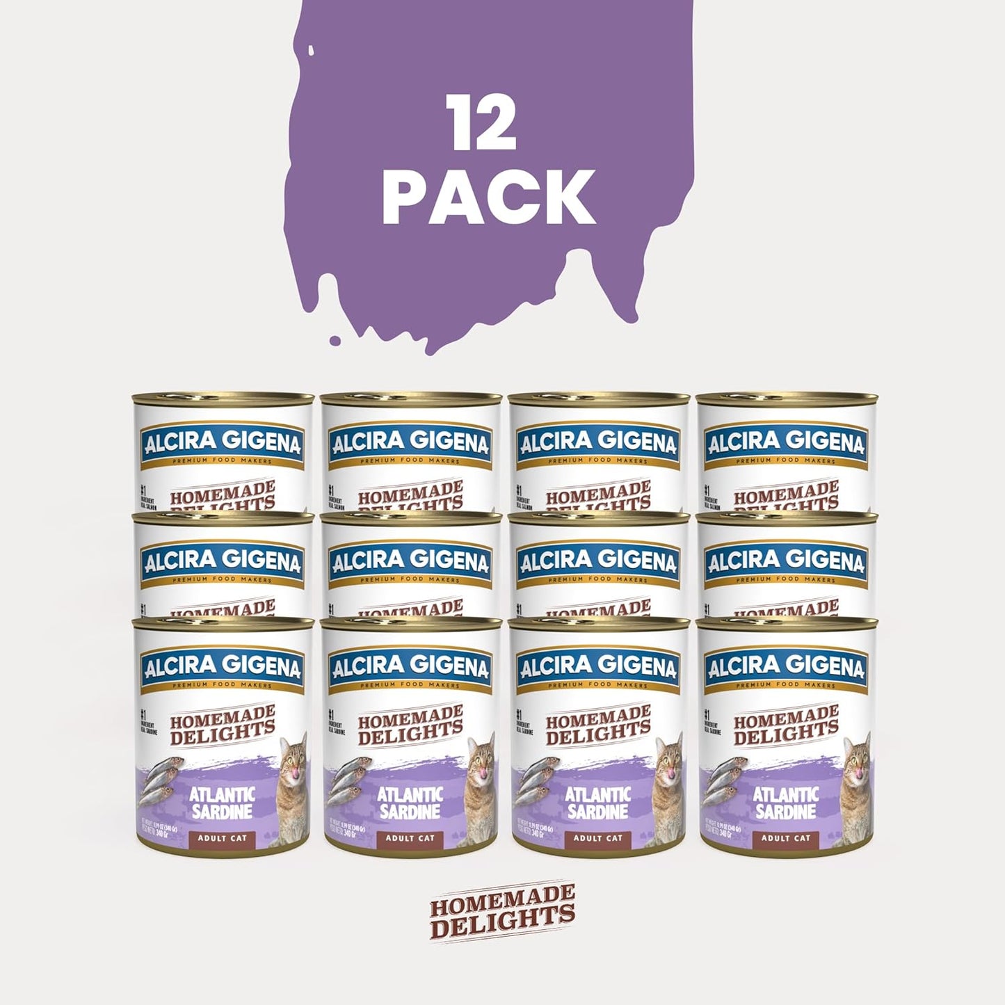 Wet Cat Food (Atlantic Sardine) - (Pack of 12)