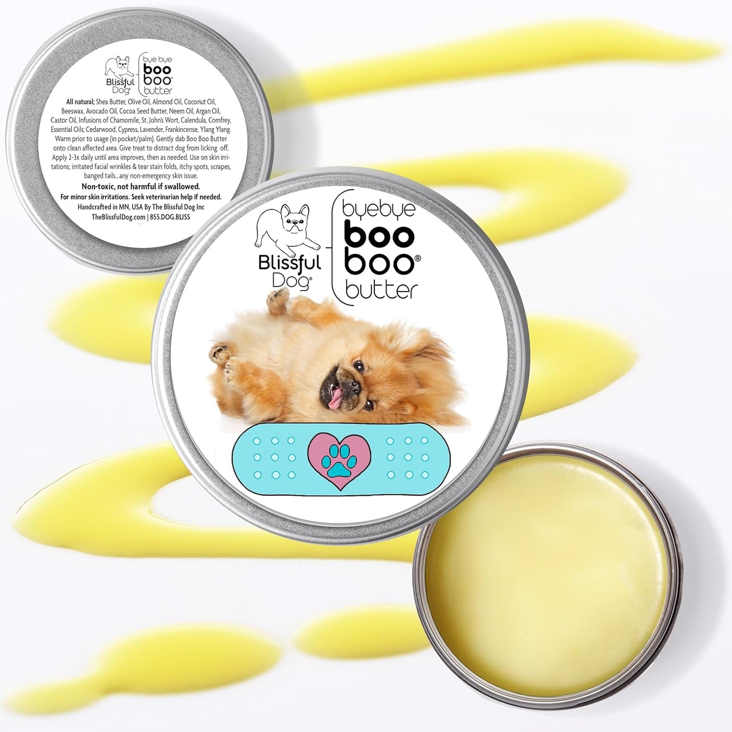 The Blissful Dog 4 oz TIN Pekingese Booboo Butter
