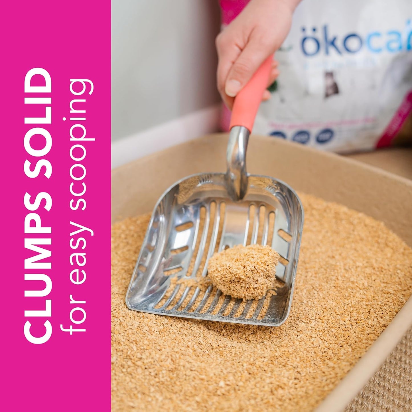 ökocat Super Soft Wood Clumping Cat Litter, Unscented,11.2 pounds - Natural Ingredients, Stops Odor, Clumps Solid, 99% Dust Free, Great for All Cats, Sensitive Paws, Kittens