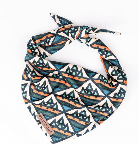 Wilderdog Dog Bandana with Lightweight Quick Drying Poly-Blend Mesh Material in Camp