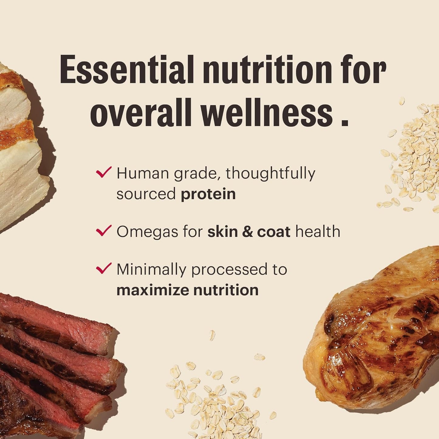 The Honest Kitchen Essential Clusters Dog Whole Grain Turkey & Chicken 20 lb Bag