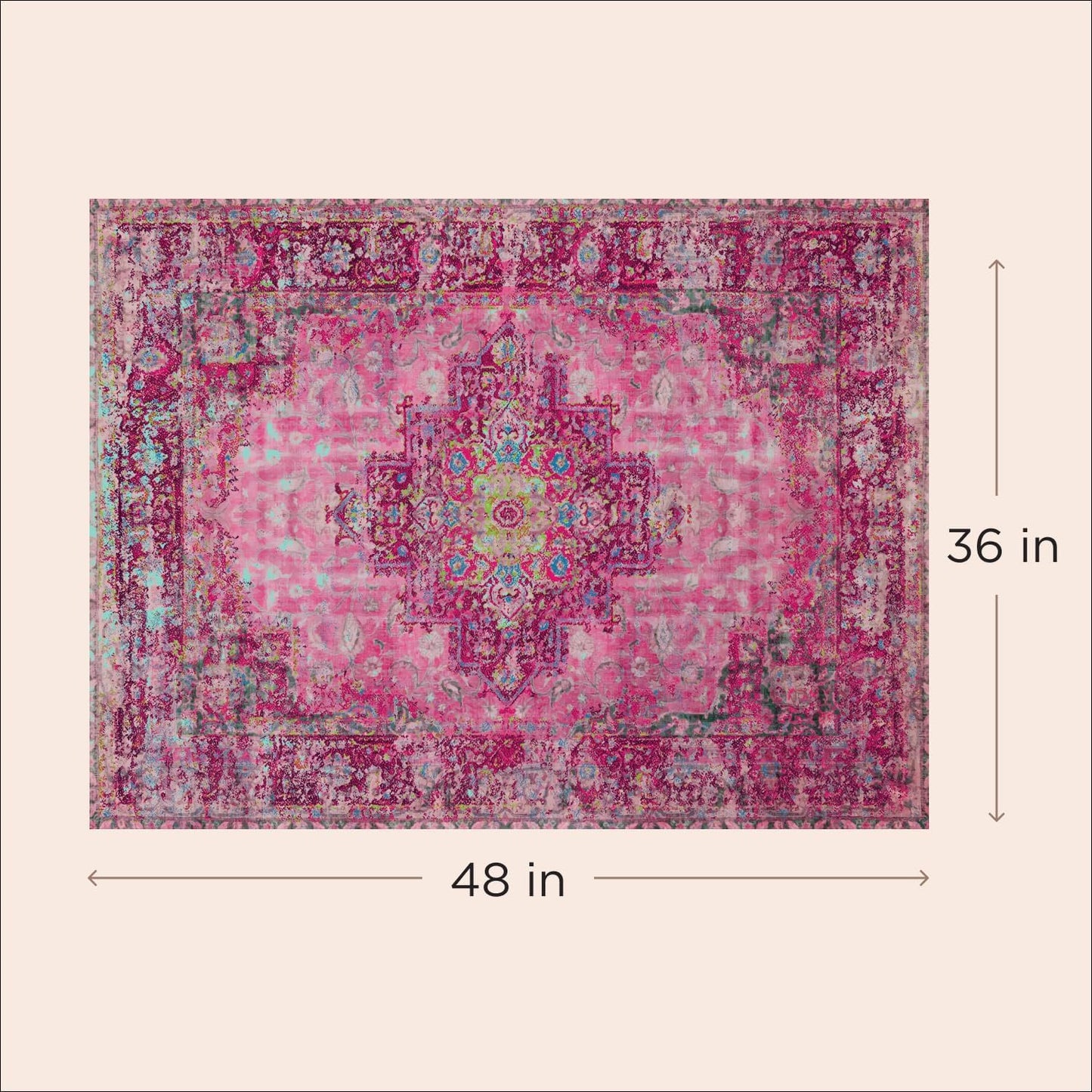 LOVEWAG Washable Dog Pee Pads, 36" x 48", Waterproof, Non-Slip, Super Absorbent, Reusable Machine-Washable, 2-Pack (Mystic Fuchsia)