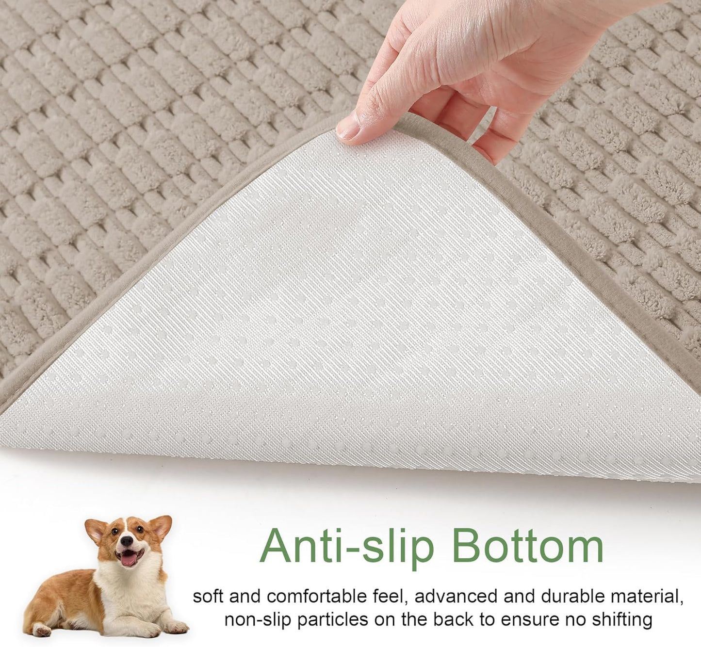 Washable Pee Pads for Dogs, 2 Pack Reusable Puppy Pads Dog Pads, Non-Slip Dog Pee Pads, Leakproof Pet Pee Pads Wee Wee Pads for Dogs. (Brown, 36"x40"(Pack of 2))