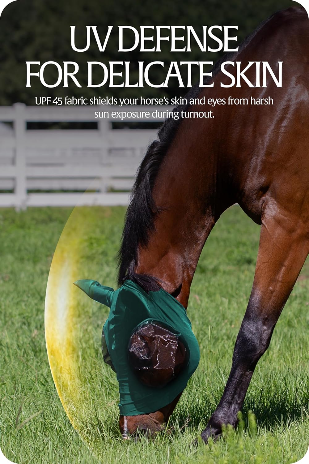 Equinavia Bug Out Fly Mask | Against Flies, Insects, UV Rays - Turquoise - Pony