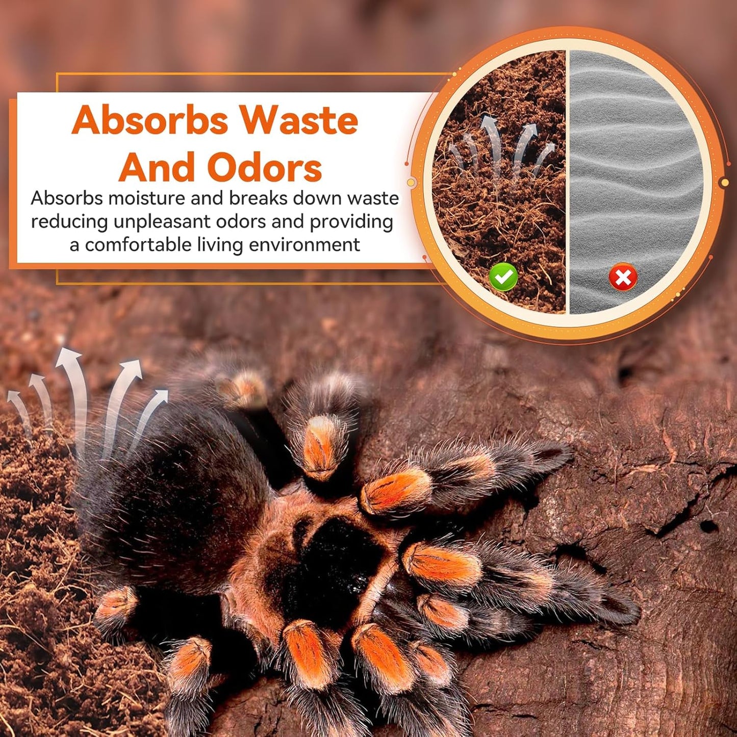 Legigo 4 Pack Compressed Coconut Fiber Substrate - 100% Organic Coconut Fiber Brick Bedding for Reptiles, Natural Coco Husk Substrate Terrarium Bedding for Snake, Hermit Crabs, Frogs, Tortoise, Gecko