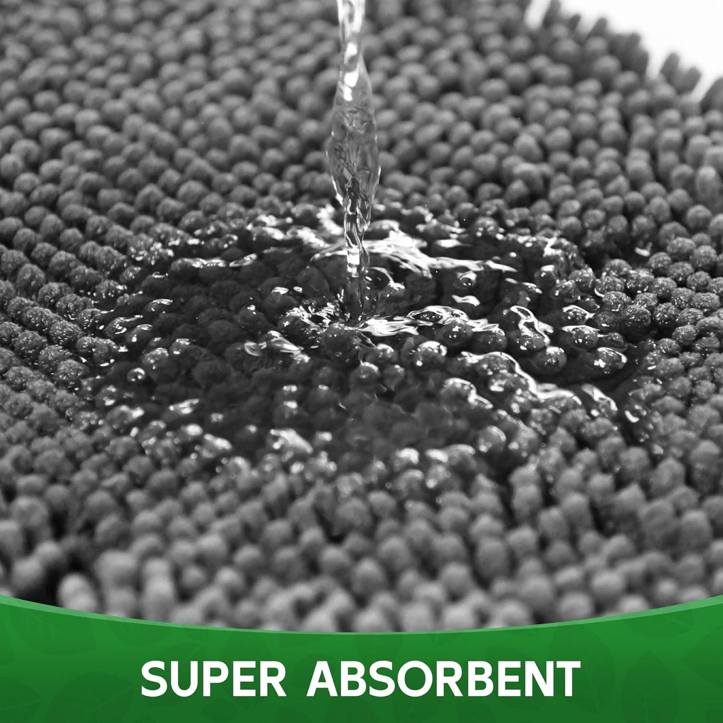 Dog Door Mat Indoor Entrance, 72" x 48" Absorbent Chenille Door Rugs for Entryway Indoor, Non-Slip Dog Mud Mat for Muddy Paws, Soft, Washable