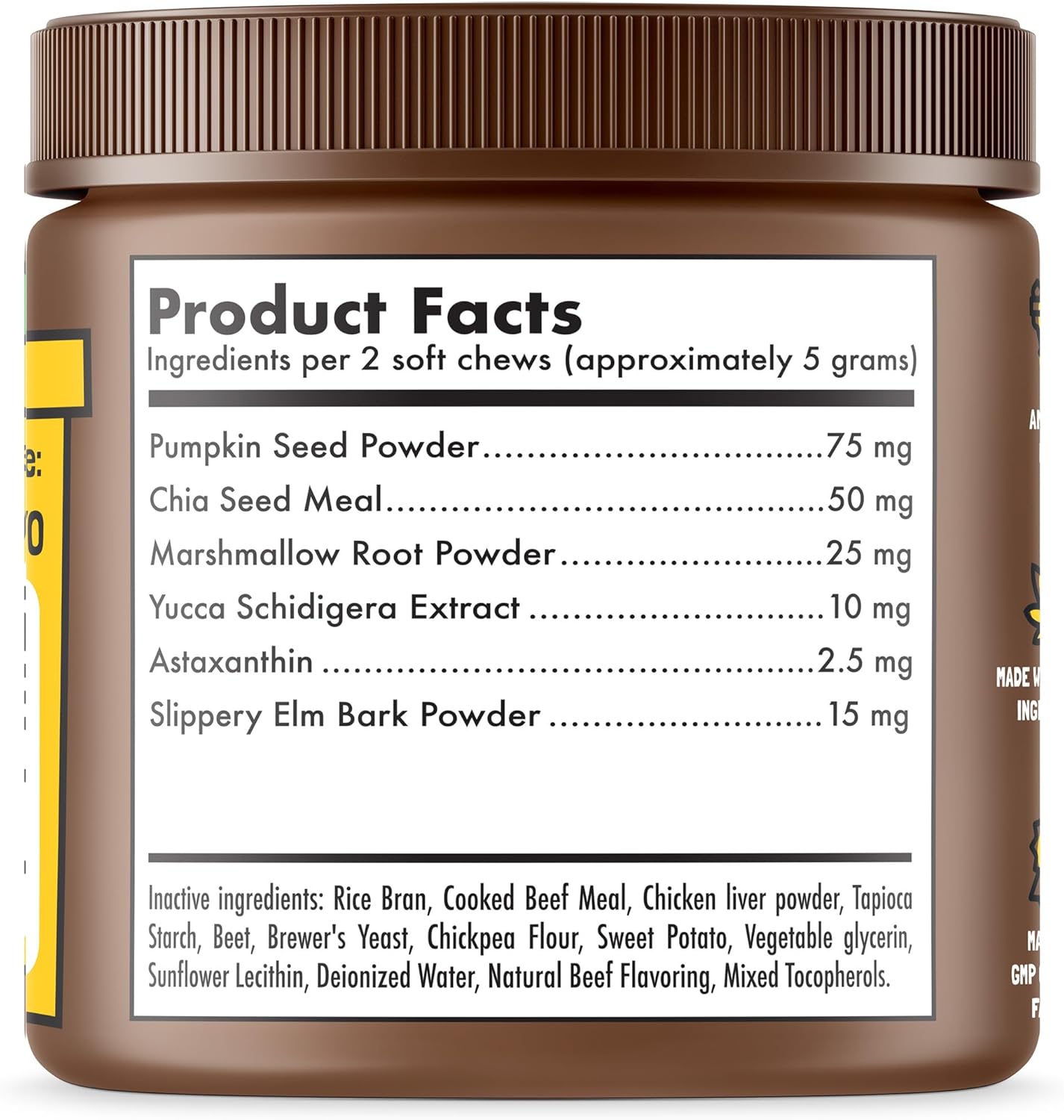 LEGITPET Anal Gland Relief Chews for Dogs Fiber & Digestive Support Supplement Soft Treats for Healthy Bowel & Gland Function Helps Reduce Scooting Promotes Dog Health & Comfort 120 pcs