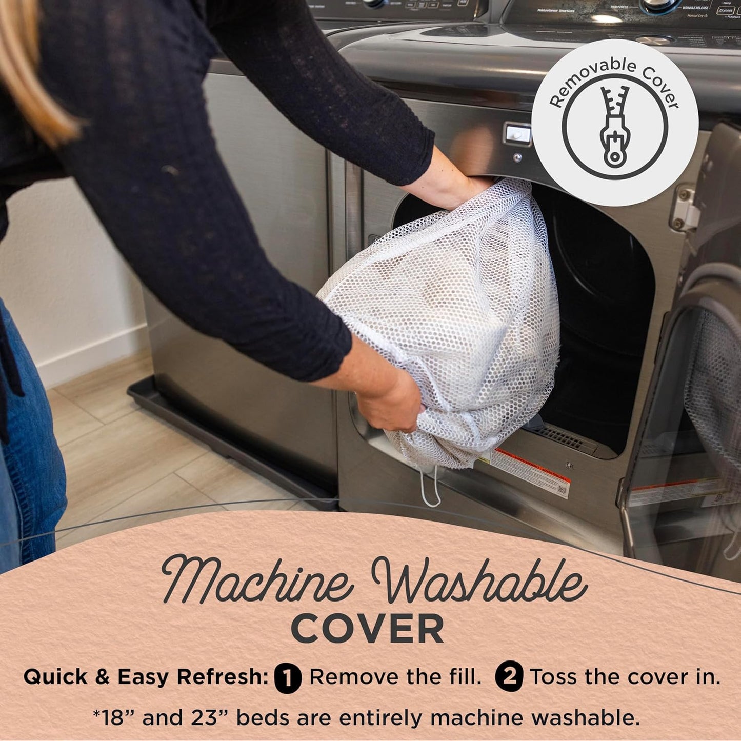 Best Friends by Sheri Original Calming Donut Dog and Cat Bed, Shag Faux Fur, Dark Brown, XL (45in x 45in) - Anxiety Relief for Pets Up to 150 lbs