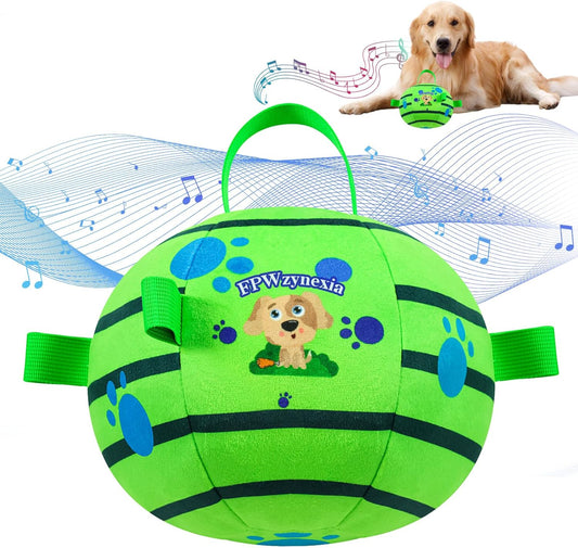 Interactive Dog Toys,Remote Control Dog Balls with Jumping, Rolling & Moving Functions - Includes a Vibrating Dog Ball and Durable Chew Fabric for Safe Play (7.1")