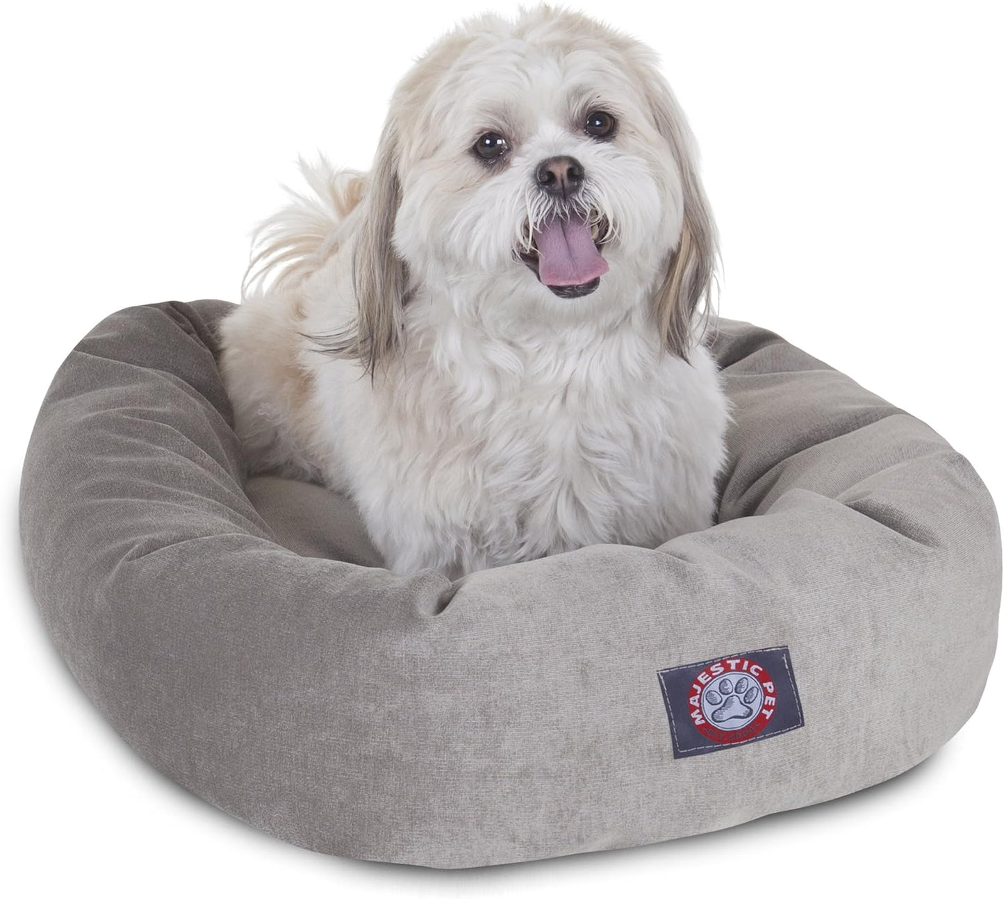 Majestic Pet Villa 24 Inch Shredded Memory Foam Dog Bed for Small Sized Dogs 24x19x7 Inch–Orthopedic Dog Bed - Durable Pet Bed - Washable Small Pet Bed with Head Support-Vintage