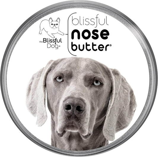 The Blissful Dog Weimaraner Nose Butter for Dry, Cracked Skin, Lick-Safe Dog Nose Balm with Moisturizing Shea Butter, Almond, Olive, and Essential Oils, Pet Supplies, Uncented, 2 oz.