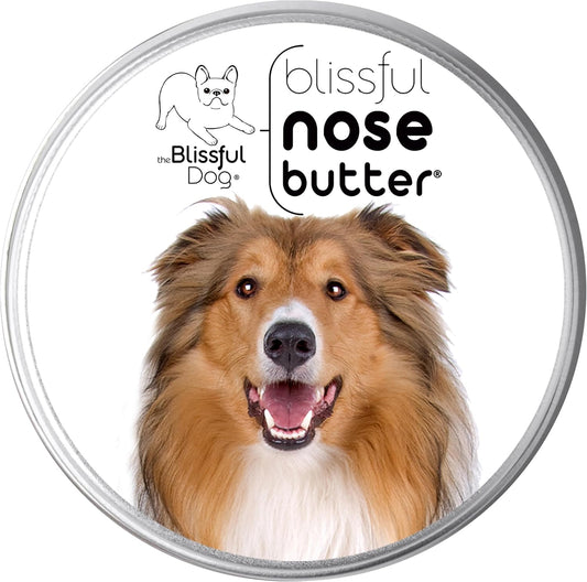 The Blissful Dog Collie Nose Butter for Dry, Cracked Skin, Lick-Safe Dog Nose Balm with Moisturizing Shea Butter, Almond, Olive, and Essential Oils, Pet Supplies, Uncented, 4 oz.