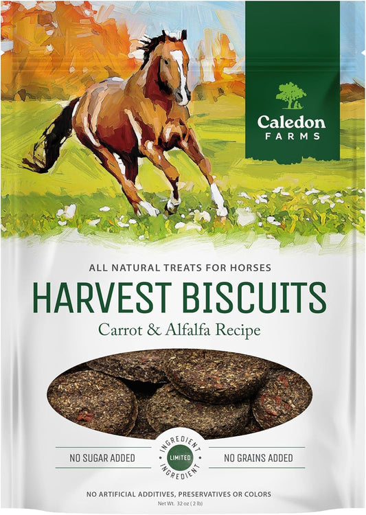 Caledon Farms Harvest Biscuits - Carrot & Alfalfa Recipe Horse Treats 32oz