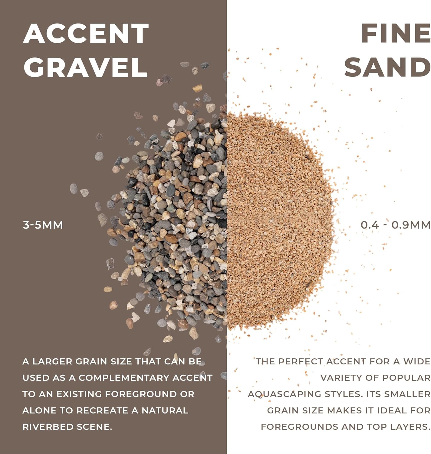 Ultum Nature Systems Controsand Santa Fe Aquarium Gravel (8L) - Small Pebbles for Fish Tank - Planted Aquarium Rocks - Fish Tank Substrate - Aquarium Pebbles - Versatile Fish Tank Stones