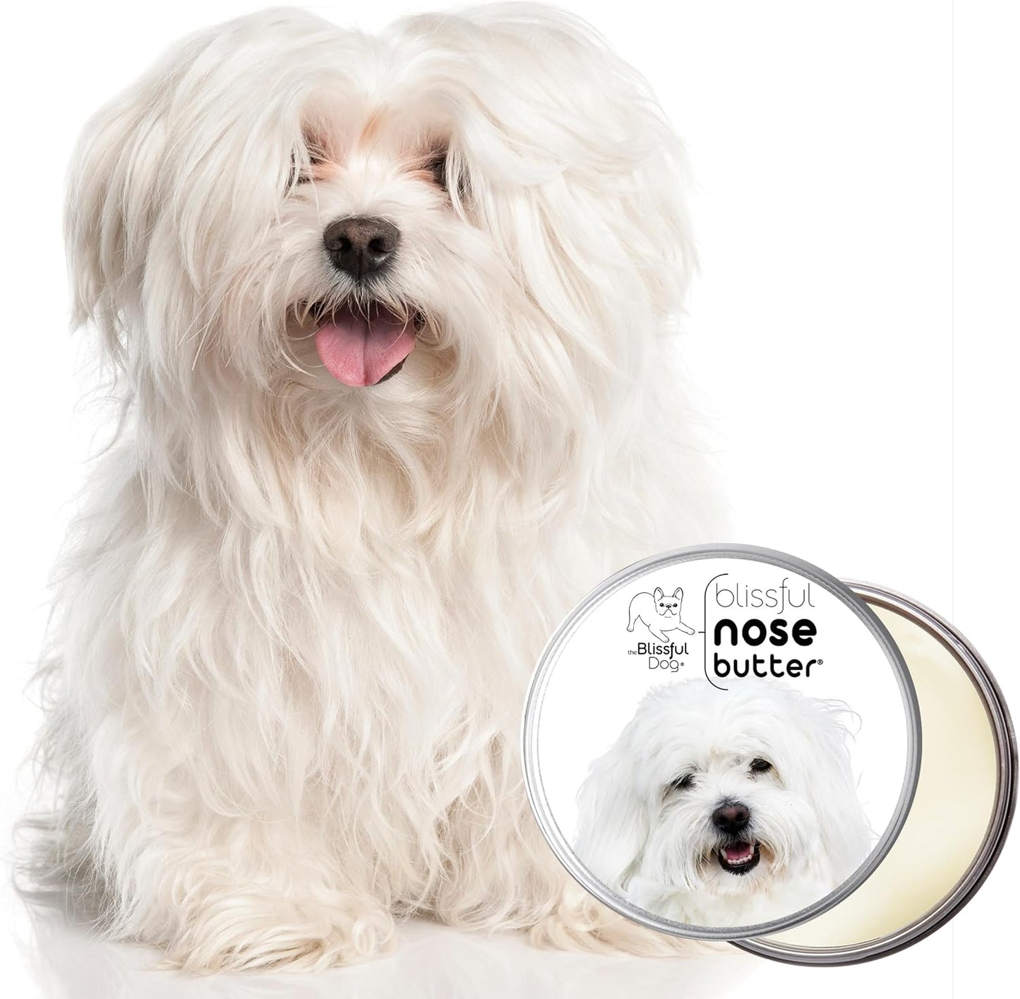 The Blissful Dog Coton De Tulear Unscented Nose Butter, 2-Ounce