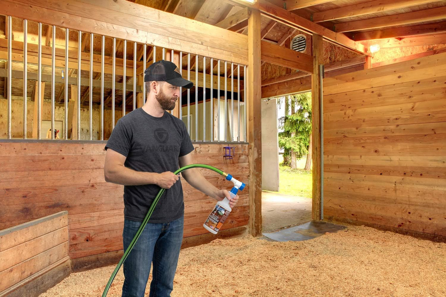Absolutely Clean Barn, Stall, or Horse Trailer Deodorizer, Natural-Based Cleaning Spray (32oz)