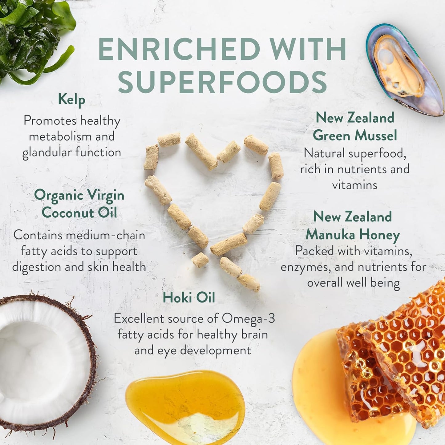 WOOF Freeze Dried Dog Food - Beef Recipe, High Protein Freeze Dried Dog Treats, Dog Food Topper & Meal, 2.2 lb