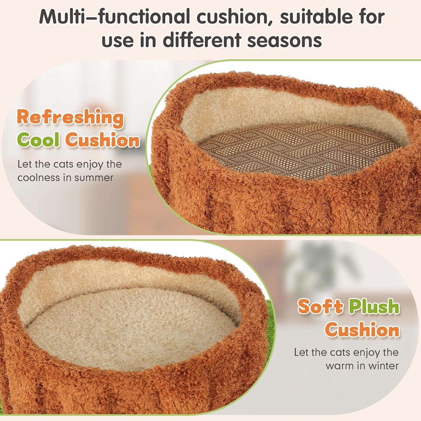 Luxury Cat Tree Tower for Indoor Cats,88.6" Tall Cat Tree,Multi-Level Furniture Activity Center with Scratching Posts Stand House Condo Funny Toys Kittens Pet Play House