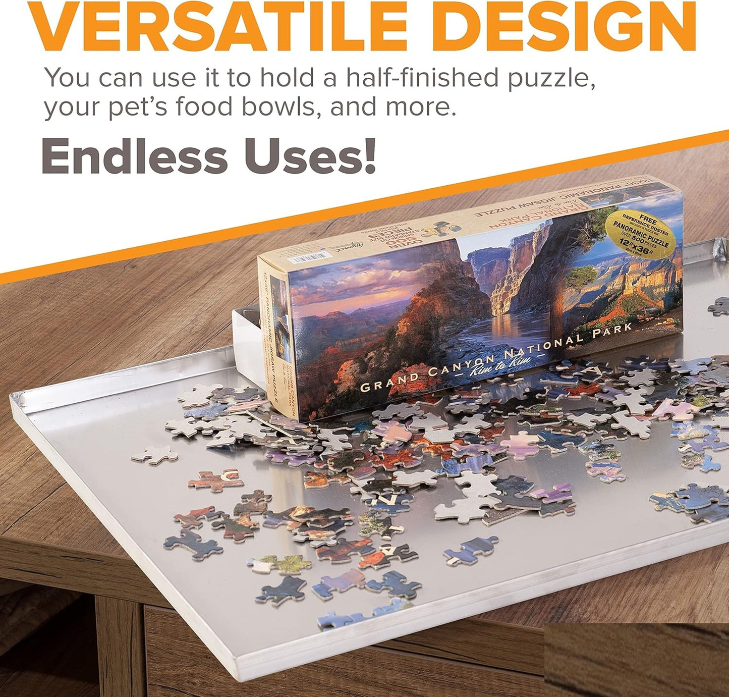 41.25" x 26.75" Metal Replacement Dog Crate Pan Chew Proof Crack Proof Pet Kennel Tray Central Dog Training Crate Pan Pet Supplies, Stainless Steel, 1" H