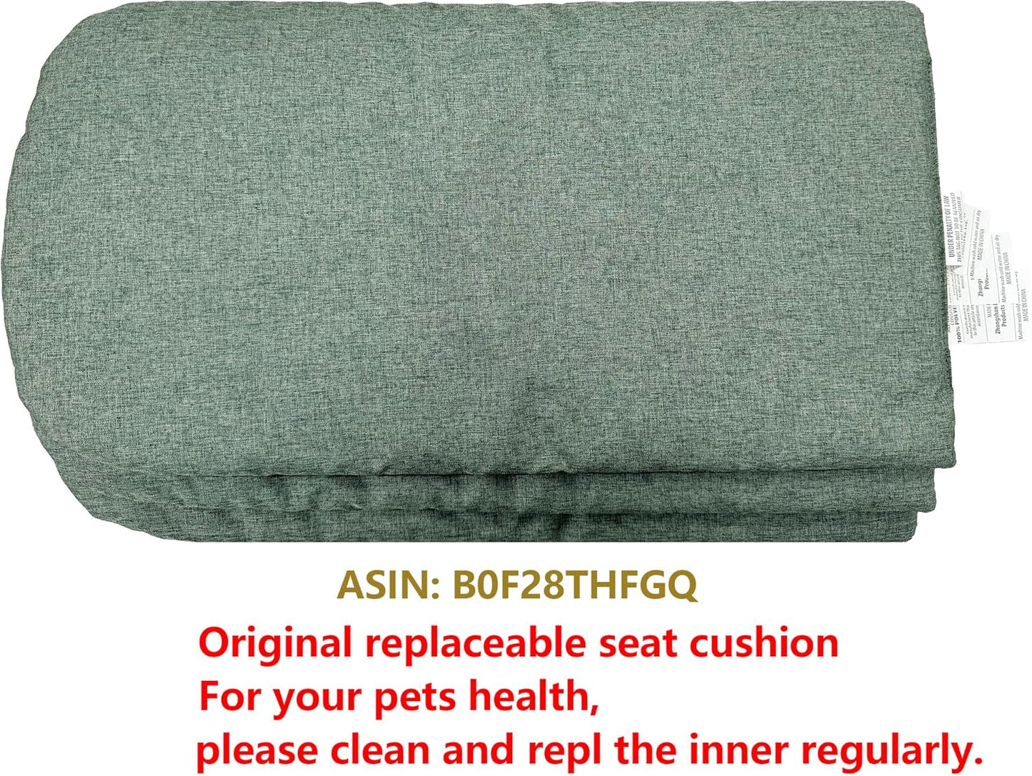 ROODO Pet Stroller Inner Pad for Exclusive Use,Original,Replaceable,Easy to Clean,Set of 3 pc(Cationic ash)