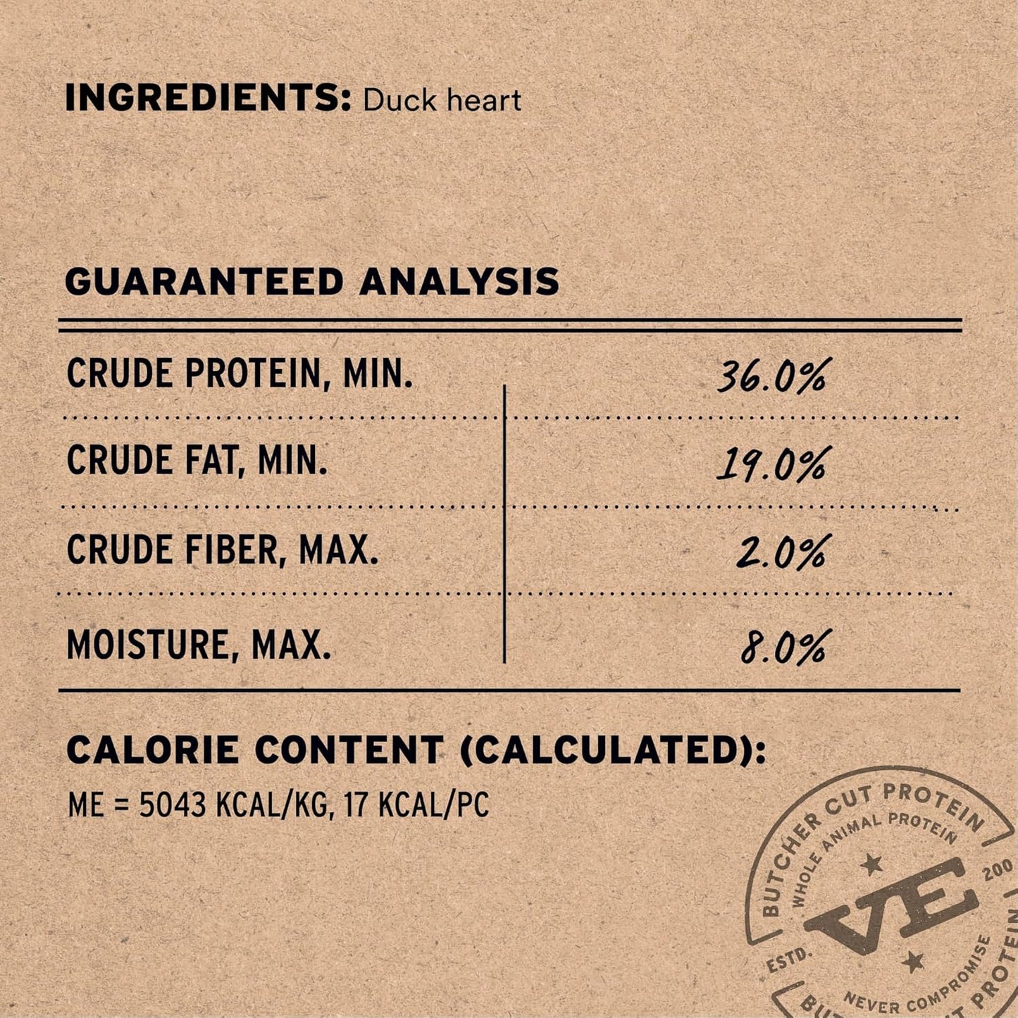 Vital Essentials Duck Hearts Dog Treats, 10 oz | Freeze-Dried Raw | Single Ingredient | Premium Quality High Protein Training Treats | Grain Free, Gluten Free, Filler Free