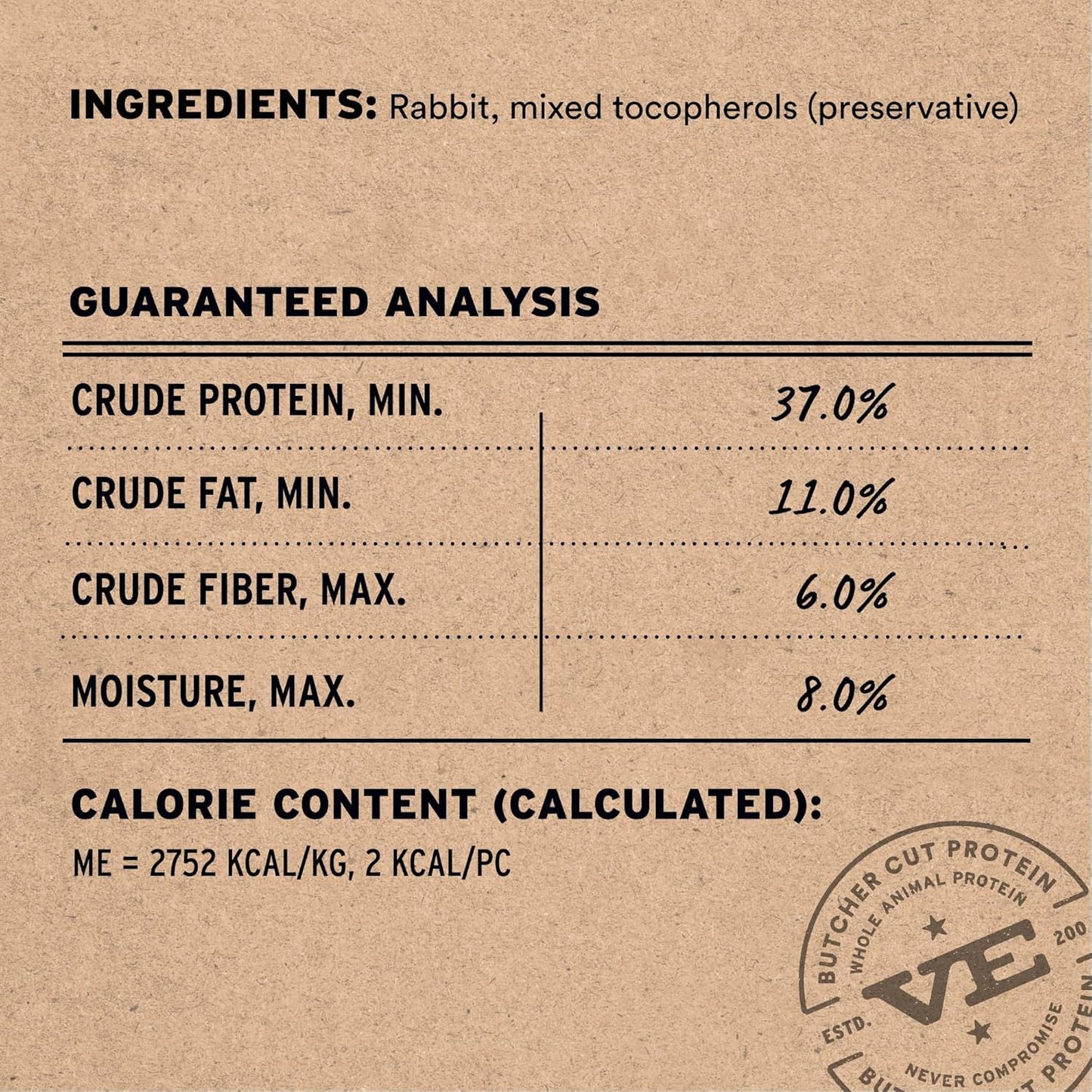 Vital Essentials Rabbit Bites Cat Treats, 0.9 oz | Freeze-Dried Raw | Single Protein | Grain Free, Gluten Free, Filler Free