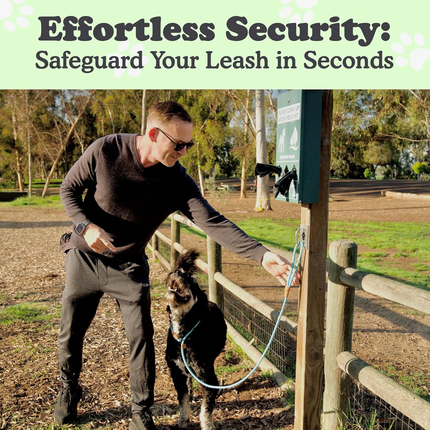 Canine Hitch- Secure Dog Leash Parking Mounted Indoor – Outdoor Wall Hook - Tie Out Stainless Steel Practical Lead Management for Home & Business, Ultimate Strength